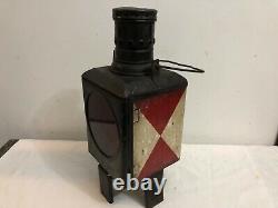 Antique Vintage Railway Lantern Lamp Light Torch German #001