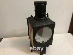 Antique Vintage Railway Lantern Lamp Light Torch German #001