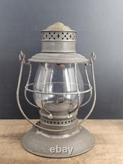 Antique WALDRON 1883 wick Trimmer Patent Lantern railroad Lamp Very Rare Model