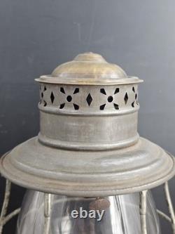Antique WALDRON 1883 wick Trimmer Patent Lantern railroad Lamp Very Rare Model