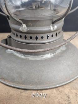 Antique WALDRON 1883 wick Trimmer Patent Lantern railroad Lamp Very Rare Model