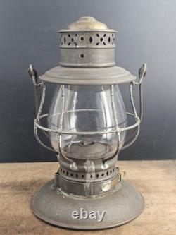 Antique WALDRON 1883 wick Trimmer Patent Lantern railroad Lamp Very Rare Model