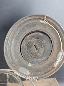 Antique WALDRON 1883 wick Trimmer Patent Lantern railroad Lamp Very Rare Model