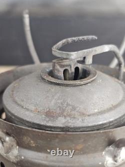 Antique WALDRON 1883 wick Trimmer Patent Lantern railroad Lamp Very Rare Model