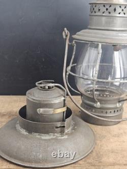 Antique WALDRON 1883 wick Trimmer Patent Lantern railroad Lamp Very Rare Model