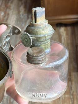 Antique WM PORTERS SONS NY Plume & Atwood Railway Caboose Oil Lamp Wall Mount