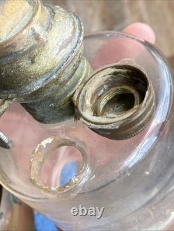 Antique WM PORTERS SONS NY Plume & Atwood Railway Caboose Oil Lamp Wall Mount