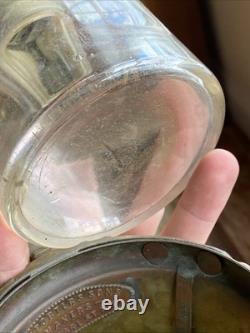 Antique WM PORTERS SONS NY Plume & Atwood Railway Caboose Oil Lamp Wall Mount