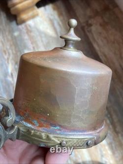 Antique WM PORTERS SONS NY Plume & Atwood Railway Caboose Oil Lamp Wall Mount