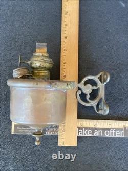 Antique WM PORTERS SONS NY Plume & Atwood Railway Caboose Oil Lamp Wall Mount