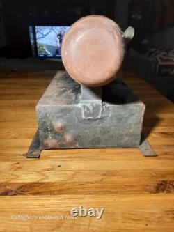 Antique Wall Mount Caboose Railroad Lantern Lamp Square Oil lamp