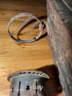 Antique Wall Mount Caboose Railroad Lantern Lamp Square Oil lamp