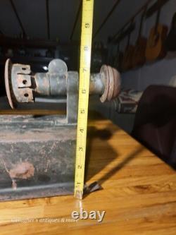 Antique Wall Mount Caboose Railroad Lantern Lamp Square Oil lamp