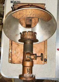 Antique Wall Mount Caboose Railroad Lantern Oil lamp Missing Reservoir /Chimney