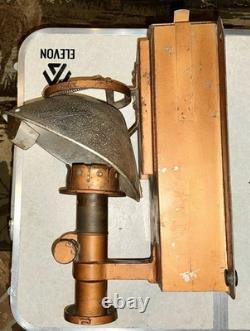 Antique Wall Mount Caboose Railroad Lantern Oil lamp Missing Reservoir /Chimney