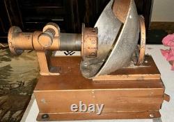 Antique Wall Mount Caboose Railroad Lantern Oil lamp Missing Reservoir /Chimney