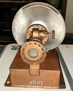 Antique Wall Mount Caboose Railroad Lantern Oil lamp Missing Reservoir /Chimney