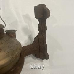 Antique Wall Sconce Oil Lamp, Railroad Station, Caboose Eagle Burner Lantern