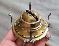 Antique brass GTR kerosene Grand Trunk Railway footed OIL LAMP FREE SHIPPING