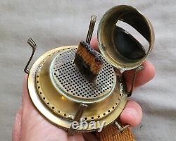 Antique brass GTR kerosene Grand Trunk Railway footed OIL LAMP FREE SHIPPING