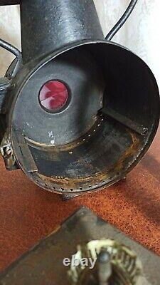 Antique large railroad lantern. Belgium. Early 20th century