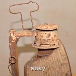 Antique railroad inspectors lamp embury No 20 kerosene oil light 1886 patent