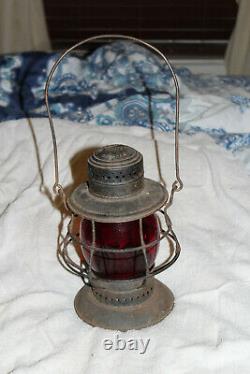 Antique railroad lantern