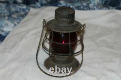 Antique railroad lantern