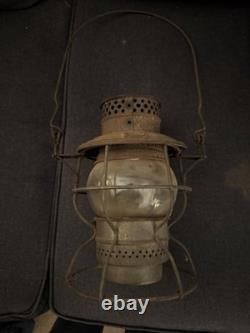 Antique railroad lantern Adams & Westlake LVRR April 1913-May 1922 Rare