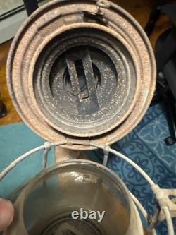 Antique railroad lantern Adams & Westlake LVRR April 1913-May 1922 Rare