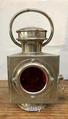 Antique rare lamp flashlight railway complete Sherwoods lighter
