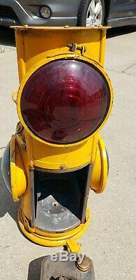 Arlington, N. J. DRESSEL Railroad Train Marker Signal Lantern With Burner
