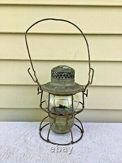 Armspear B&O 1925 Railroad Lantern w / B&O Stamped Globe/ Unmarked Burner jj