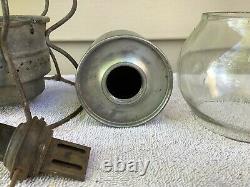 Armspear B&O 1925 Railroad Lantern w / B&O Stamped Globe/ Unmarked Burner jj