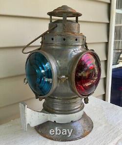 Armspear B&O Railroad 4Way Bellbottom Signal Lamp/Switch Lamp with Burner/ Bracket