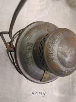 Armspear Kero SAL. RR Railroad Train Lantern Lamp Kerosene 1925