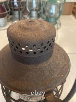 Atlantic Coast Line 1903 Casey Railroad Lantern With Cast Globe