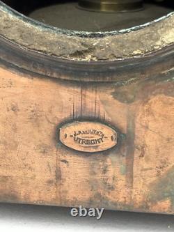 Atq Dutch Railroad Marker Lamp Train Signal Rr Light Brass Lantern Utrecht J. A