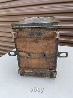 Atq Dutch Railroad Marker Lamp Train Signal Rr Light Brass Lantern Utrecht J. A