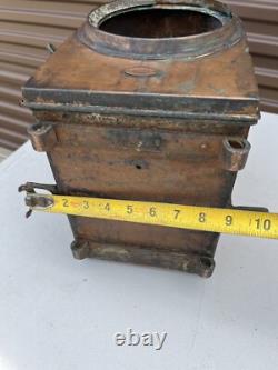Atq Dutch Railroad Marker Lamp Train Signal Rr Light Brass Lantern Utrecht J. A