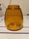 B&M Etched Amber Vesta Lantern Globe Boston & Maine Railroad RR Corning Glass
