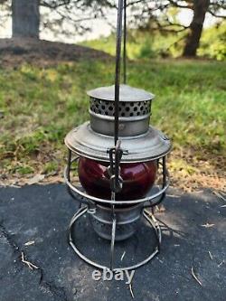 B & O Railroad Lantern, Red Globe, Baltimore and Ohio RR