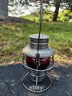 B & O Railroad Lantern, Red Globe, Baltimore and Ohio RR