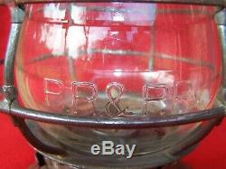 B. R. &p. Ry. Dietz 39 Standard Bell Bottom Railroad Lantern-all Original