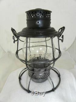 BALTIMORE & OHIO LOCO RAILROAD LANTERN Clear Cast B&ORR Lantern Globe