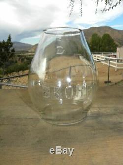 BALTIMORE & OHIO LOCO RAILROAD LANTERN Clear Cast B&ORR Lantern Globe