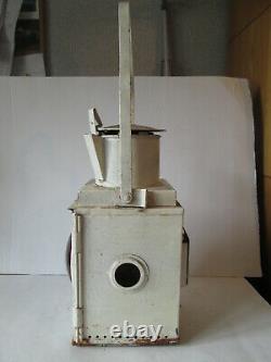 BR W Railway signal lamp. Ralwayana. British rail lamp. Railway lamp