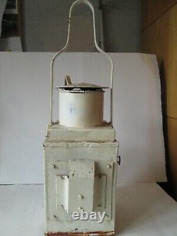 BR W Railway signal lamp. Ralwayana. British rail lamp. Railway lamp