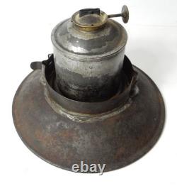 BRASS top CHICAGO MILWAUKEE ST. PAUL RAILROAD LANTERN cast globe pat 85