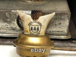 Black RAILROAD RR LAMP LANTERN E R SNLW LTD 1952 ELIZABETH REGINA VINTAGE